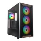 Gabinete Gamer Montech XR Wood, Mid-Tower, Detalhe em Madeira, Com 4X Fans, Preto - XRWOODBK