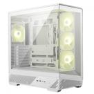 Gabinete Gamer MSI MAG Pano 130R PZ, Mid Tower, Vidro Temperado, ATX, Com 4 Fans ARGB, Branco Gabinete Gamer MSI MAG Pano 130R PZ, Mid Tower, Vidro Temperado, ATX, Com 4 Fans ARGB, Branco
