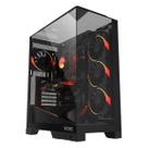 Gabinete Gamer Pcyes Forcefield Dome Black Vulcan - Gffdbv Gabinete Gamer Pcyes Forcefield Dome Black Vulcan - Gffdbv