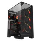 Gabinete Gamer Pcyes Forcefield Dome Black Vulcan - Gffdbv Gabinete Gamer Pcyes Forcefield Dome Black Vulcan - Gffdbv
