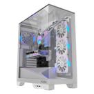 Gabinete Gamer PCYES Forcefield Dome, Mid Tower, RGB, Lateral em Vidro, White Ghost - Gffdwg Gabinete Gamer PCYES Forcefield Dome, Mid Tower, RGB, Lateral em Vidro, White Ghost - Gffdwg