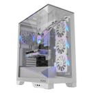 Gabinete Gamer Pcyes Forcefield Dome White Ghost - Gffdwg Gabinete Gamer Pcyes Forcefield Dome White Ghost - Gffdwg