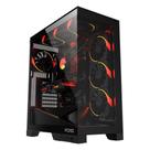 Gabinete Gamer PCYES Forcefield Flow, Mid Tower, RGB, Lateral em Vidro, White Ghost - Gfffwg