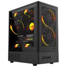 Gabinete Gamer Pcyes Kauri Black Vulcan, Lateral em Vidro Temperado, USB 3.0, Micro ATX, Preto - GKRIBV Gabinete Gamer Pcyes Kauri Black Vulcan, Lateral em Vidro Temperado, USB 3.0, Micro ATX, Preto - GKRIBV