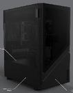 Gabinete Gamer Pcyes Set Black Vulcan - Gsbvpbr