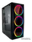 Gabinete Gamer Preto Com Lateral De Vidro E Frente Acrílico