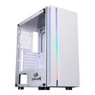 Gabinete Gamer Redragon BlackBird, Mid Tower, RGB, ATX, Lateral Vidro Temperado, Sem FANs, Branco - GC-708WH