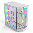 Gabinete Gamer Redragon Edge S/Fans S/Fonte MidTower Painel 45 Graus Branco - CA-608W
