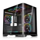 Gabinete Gamer Rise Mode Galaxy Curved Mini Tower Vidro Temperado USB 3.0 Sem Fans Preto