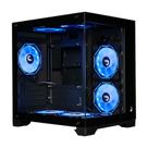 Gabinete Gamer Rise Mode Galaxy Glass M Mini S/Fan S/Fonte M-ATX Vidro Temperado Preto - RM-GA-GGMN-FB