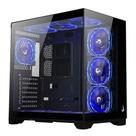 Gabinete Gamer Rise Mode Galaxy Glass Standard V2, Mid Tower, ATX, Lateral e Frontal em Vidro Temperado, Sem FANs, Preto - RM-GA-GGST2-FB Gabinete Gamer Rise Mode Galaxy Glass Standard V2, Mid Tower, ATX, Lateral e Frontal em Vidro Temperado, Sem FANs, Preto - RM-GA-GGST2-FB
