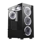 Gabinete Gamer Rise Mode Glass 06X Black com Vidro Temperado Frontal e Lateral Gabinete Gamer Rise Mode Glass 06X Black com Vidro Temperado Frontal e Lateral