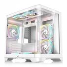 Gabinete Gamer Rise Mode Glass Curvo, M-ATX, Lateral e Frente em Vidro Temperado, Branco - RM-GA-GC-FW