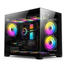 Gabinete Gamer Round5 Blast Mid Tower M-ATX Sem Fan Aquário Vidro Preto