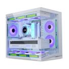 Gabinete gamer sem fan sem fonte lian li o11 dynamic mini v2 branco - o11dmiv2w Gabinete gamer sem fan sem fonte lian li o11 dynamic mini v2 branco - o11dmiv2w