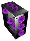 Gabinete Gamer Vidro Usb3.0 Xway 01150 Com 8 Fan Cooler