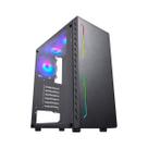 Gabinete gaming kratos iv preto led rgb cg-10tp k-mex