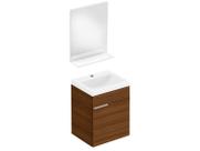 Gabinete Like 1 Porta 41x34 Wengue-Wengue + Espelho Gabinete Like 1 Porta 41x34 Wengue-Wengue + Espelho