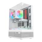 Gabinete Liketec Gamer Kingdom, Sky Tower, ATX, Lateral, Frontal e Teto em Vidro Temperado, Snow - LC-AT-KINGDOM-2096