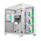 Gabinete Liketec Gamer Zeus Pro Glass, Sky Tower, ATX, Frontal e Teto em Vidro Temperado, Snow - LC-CB3X3-ZEUS-2121