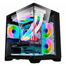 Gabinete micro atx/itx gamer cg-10kn hd space aqua s/fonte k-mex box Gabinete micro atx/itx gamer cg-10kn hd space aqua s/fonte k-mex box