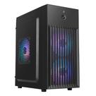 Gabinete Office Rise Mode X1 Black, Mini Tower, M-ATX, Sem FANs, Preto - RM-GA-OFX1-FB Gabinete Office Rise Mode X1 Black, Mini Tower, M-ATX, Sem FANs, Preto - RM-GA-OFX1-FB