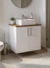 Gabinete para Banheiro com Cuba 60cm Mdf Freijo Paris - On Móveis