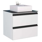 Gabinete Para Banheiro com Cuba Cubo Gaia 60 Cozimax Branco