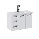 Gabinete para Banheiro em Aço 3 Gavetas 81cm Damasco Branco Gabinete para Banheiro em Aço 3 Gavetas 81cm Damasco Branco