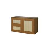 Gabinete para Banheiro Maya com Tela de Rattan Sem Cuba