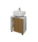 Gabinete Para Banheiro Pequin Branco Ripado Bechara Móveis Gabinete Para Banheiro Pequin Branco Ripado Bechara Móveis