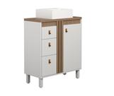 Gabinete para Banheiro Sofia 80 cm com Pé