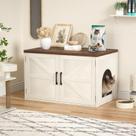 Gabinete para Caixa de Areia de Gato Halitaa 80x50x50 cm Branco