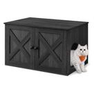 Gabinete para caixa de areia para gatos Feandrea 80x53x50 cm preto Gabinete para caixa de areia para gatos Feandrea 80x53x50 cm preto