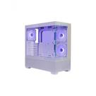 Gabinete para Computador Elite 690 Wood E690-WHNN-S00 Mid Tower ATX Vidro Temperado Branco Cooler