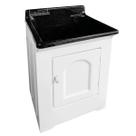 Gabinete para Lavanderia com Tanque Esfregadeira de Roupas 40L Limpar Calçados Organizar Lavanderia