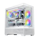 Gabinete para PC SAMA V40 Branco ATX Mid Tower com 6 Ventoinhas ARGB