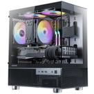 Gabinete PC Okinos Aqua 3 Micro ATX com 3 Ventoinhas ARGB de 120mm