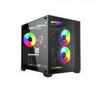Gabinete Pcyes Black Vulcan - Frontal E Lateral Em Vidro Gabinete Pcyes Black Vulcan - Frontal E Lateral Em Vidro