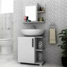 Gabinete Pia Coluna Luxo 1 Porta Ecoplan Ecogb-8 - Ecoplanejados
