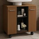 Gabinete Premium Para Banheiro Acoplado Com Prateleiras - JM3 Móveis