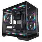 Gabinete Redragon Wideload Pro Atx Mid Tower Usb 3.0 Lateral De Vidro Temperado Sem Fan Preto Ca-604b-pro Gabinete Redragon Wideload Pro Atx Mid Tower Usb 3.0 Lateral De Vidro Temperado Sem Fan Preto Ca-604b-pro