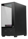 Gabinete Rise Mode Prisma Glass 01 Black M atx Preto