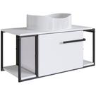 Gabinete Susp E Cuba Marmore Sintetico P1019x941012 Branco Branco Pp Branco Branco Gabinete Susp E Cuba Marmore Sintetico P1019x941012 Branco Branco Pp Branco Branco