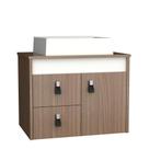 Gabinete Suspenso e Cuba para Banheiro Tech 2G 60 cm