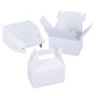Gable Boxes XAGLVV, pacote com 24, brancas, 16x9x9 cm com alças