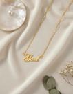 GAEL COLAR DE NOME FOLHEADO A OURO 18k