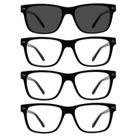 Gafas de Lectura de Sol WEMOOTANTS 1.25 para Mujer Paquete de 3 + 1.25 para Hombre