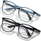Gafas de Seguridad BOBLUEON Antiniebla con Bloqueo de Luz Azul 2 Pares