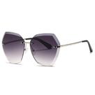 Gafas de sol AEVOGUE oversize sin montura con lentes de diamante AE0534 para mujer